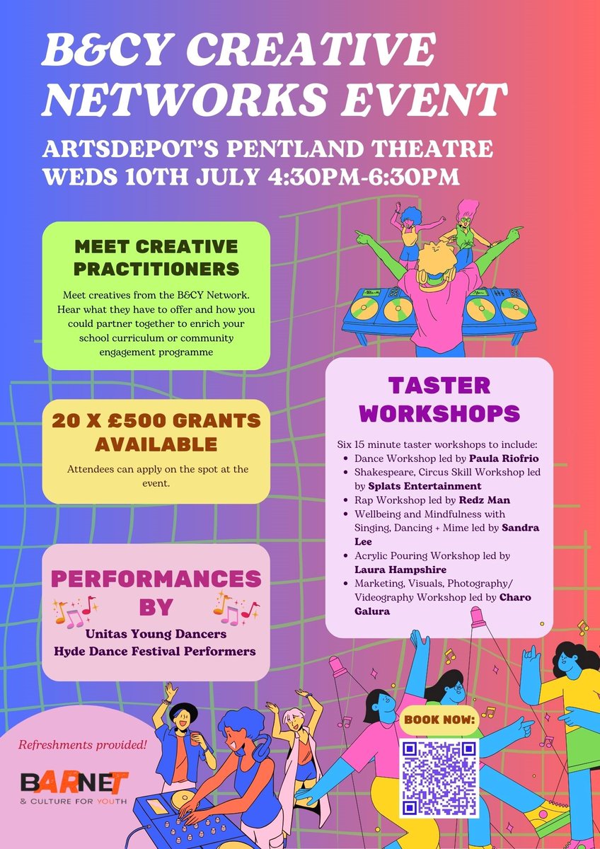 Barnet & Culture for Youth (@barnetcep) on Twitter photo We're looking forward to hosting a Creative Networks Event tomorrow <a href="/artsdepot/">artsdepot</a> supporting greater collaboration and an improved cultural education offer in Barnet supported by <a href="/JohnLyonCharity/">John Lyon's Charity</a> <a href="/BarnetCouncil/">Barnet Council</a> & <a href="/ace_national/">Arts Council England</a> We're looking forward to hosting a Creative Networks Event tomorrow <a href="/artsdepot/">artsdepot</a> supporting greater collaboration and an improved cultural education offer in Barnet supported by <a href="/JohnLyonCharity/">John Lyon's Charity</a> <a href="/BarnetCouncil/">Barnet Council</a> & <a href="/ace_national/">Arts Council England</a>
