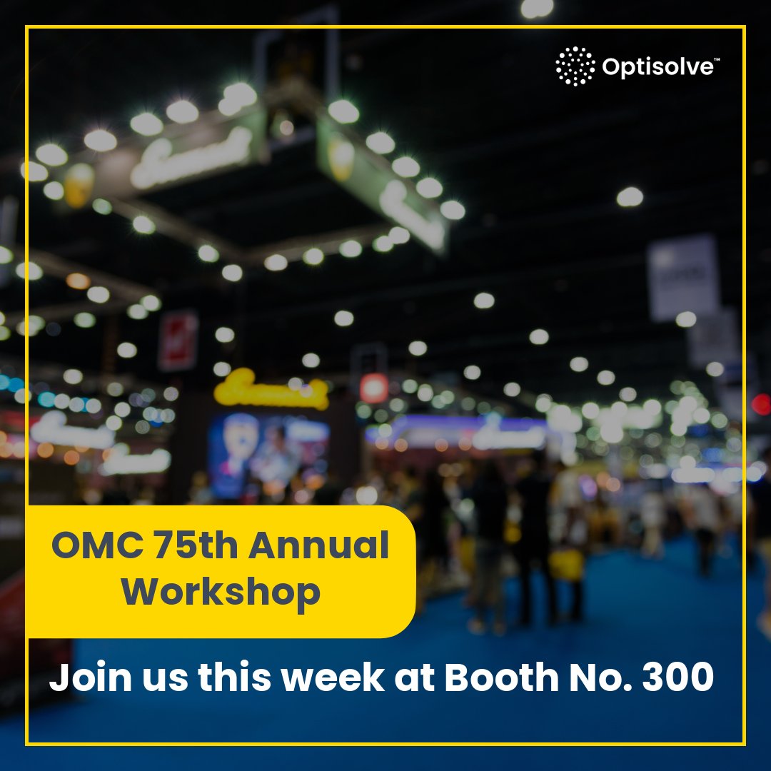 OptiSolve's tweet image. Join Optisolve this week at the 75th Annual OMC Workshop in Blue Mountains, Ontario!
#Optisolve #OMC #OMC75

optisolve.net/join-optisolve…