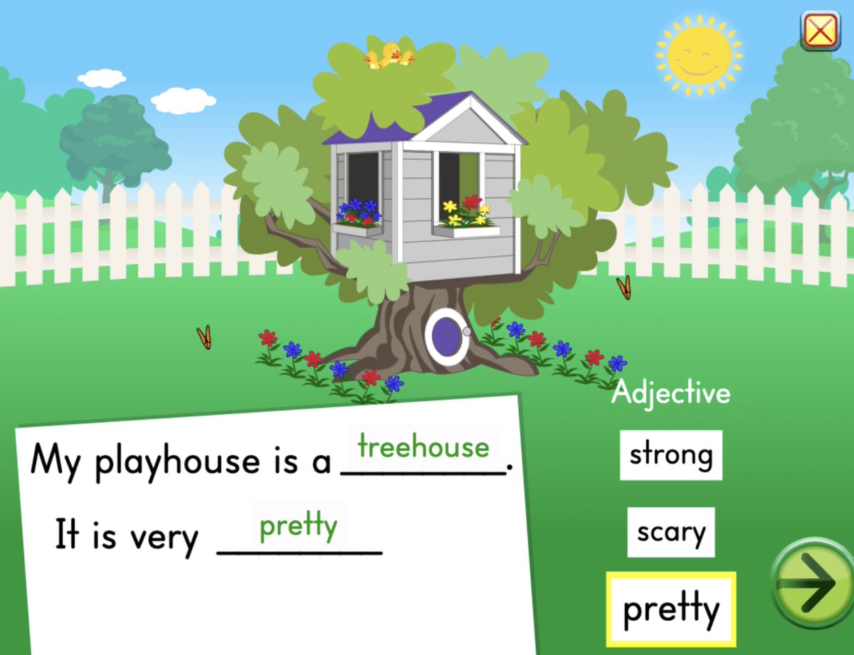 Starfalledu's tweet image. Looking for some summer fun? Try &apos;Parts of Speech Playhouse&apos; today and have fun while learning!
View here: starfall.com/h/ela/ss-my-pl…
#PartsOfSpeech #summerlearningfun #treehousefun @homeschoolsara  @GrammarGirl