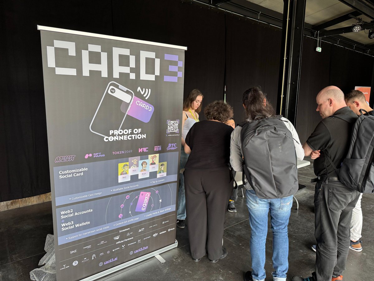 🇧🇪🇧🇪Hi Brussels! 
Events that #Card3 will be at upcoming time during #Ethcc2024 : 
-9th July-
Mask Network Web3 Social Day
lu.ma/vg2xcmkt?tk=zT… 
（Vitalik will be be giving speech)
Web3 Gaming by CryptoSquare &amp; BGA
lu.ma/CSQxBGAConnects
Pudgy Penguins EthCC 2024