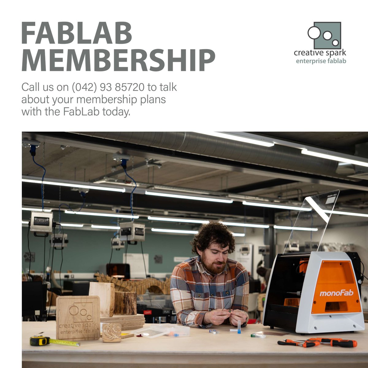 Creative Spark (@creativesparkie) on Twitter photo Discover the exclusive Enterprise Fablab Membership ( @enterprisefablab )plans! Get in touch with us today to discover the benefits of our state-of-the-art facilities and expert support.
Contact us today at fablab@creativespark.ie or call on 042 93 85720 Discover the exclusive Enterprise Fablab Membership ( @enterprisefablab )plans! Get in touch with us today to discover the benefits of our state-of-the-art facilities and expert support.
Contact us today at fablab@creativespark.ie or call on 042 93 85720