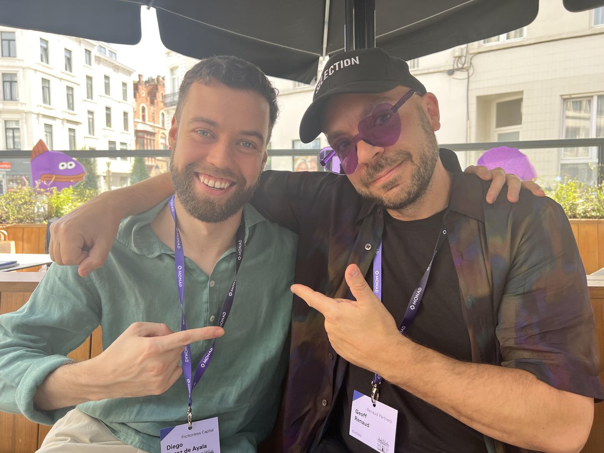 Fun times at <a href="/EthCC/">EthCC - Ethereum Community Conference</a> in Brussels today 🇧🇪   

I got to see some of my BFFs and favorite people at the 💜Monad 💜 event 💜

Thanks (as always) for the great vibes to the entire <a href="/monad_xyz/">Monad</a> team 🫡