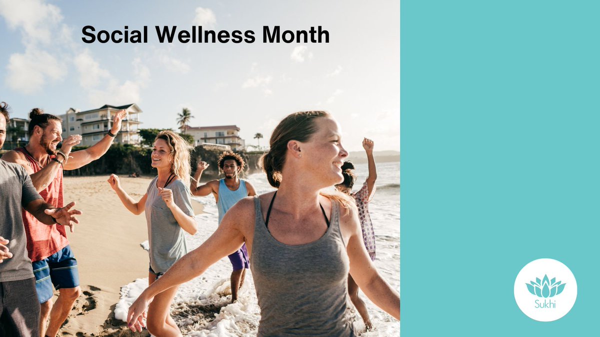 It's #SocialWellnessMonth!  Strengthen connections &amp; boost your well-being! Research shows strong bonds can improve brain health, mental well-being, and overall happiness.  Here at Sukhi, we're all about fostering a supportive community.
Share below your favorite ways to connect