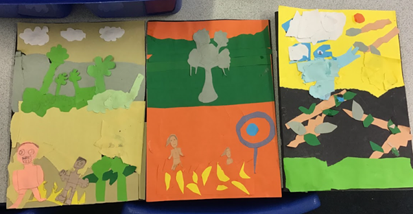PelhamYear4's tweet photo. We held an art gallery in our classroom to allow the children to admire each other's completed art collages. 🤩🖼️ @PelhamPrimary_ @trustilluminate https://t.co/COHOkmp9ni