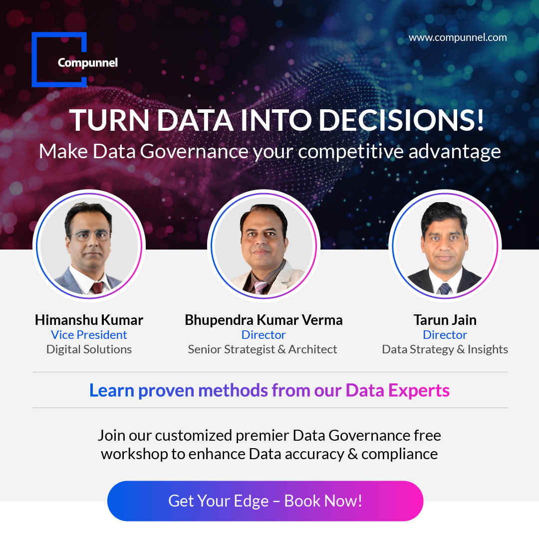 Compunnelinc's tweet image. 🚀Ready to supercharge your data strategy?
Join Compunnel's free Data Management #Workshop and transform how you handle data!
Gain skills in governance, analytics, & real-world applications.
🔗Book your workshop- compunnel.com/data-managemen…
#dataAnalytics #datamanagement #CTO #CEO