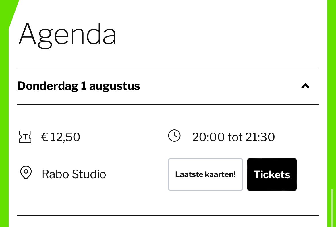 Thijs_Faber's tweet photo. We zijn bijna uitverkocht. Laatste kaarten nu nog in de verkoop 👇 https://t.co/iizxzfato3