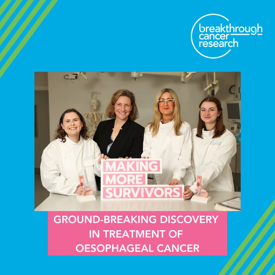 Breakthrough Cancer Research (@breakthrocancer) on Twitter photo 🔬 Scientists at <a href="/TCDTMI/">TTMI - Trinity Translational Medicine Institute</a>, funded by <a href="/BreakthroCancer/">Breakthrough Cancer Research</a>, have made a ground-breaking discovery in their Oesophageal cancer research. Read about their research here: breakthroughcancerresearch.ie/news/positive-…
<a href="/DrMelissaConroy/">Melissa Conroy</a> <a href="/EimearMyloooood/">Dr. Eimear Mylod</a> <a href="/JoanneLysaght/">JL</a> 🔬 Scientists at <a href="/TCDTMI/">TTMI - Trinity Translational Medicine Institute</a>, funded by <a href="/BreakthroCancer/">Breakthrough Cancer Research</a>, have made a ground-breaking discovery in their Oesophageal cancer research. Read about their research here: breakthroughcancerresearch.ie/news/positive-…
<a href="/DrMelissaConroy/">Melissa Conroy</a> <a href="/EimearMyloooood/">Dr. Eimear Mylod</a> <a href="/JoanneLysaght/">JL</a>