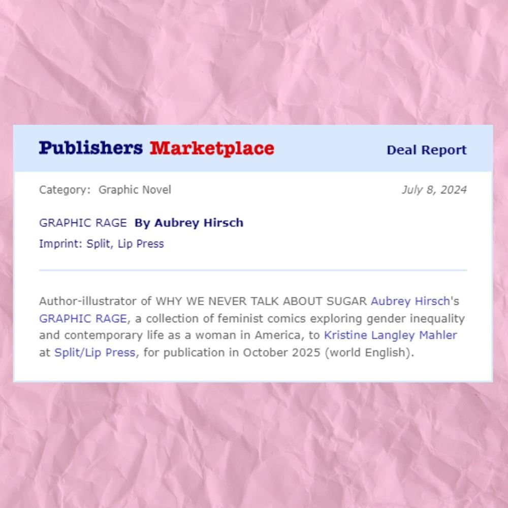 Buckle up, fam! So excited to say that I’m working with
@splitlippress on a collection of feminist comics to release in October of 2025! ✏️🤬