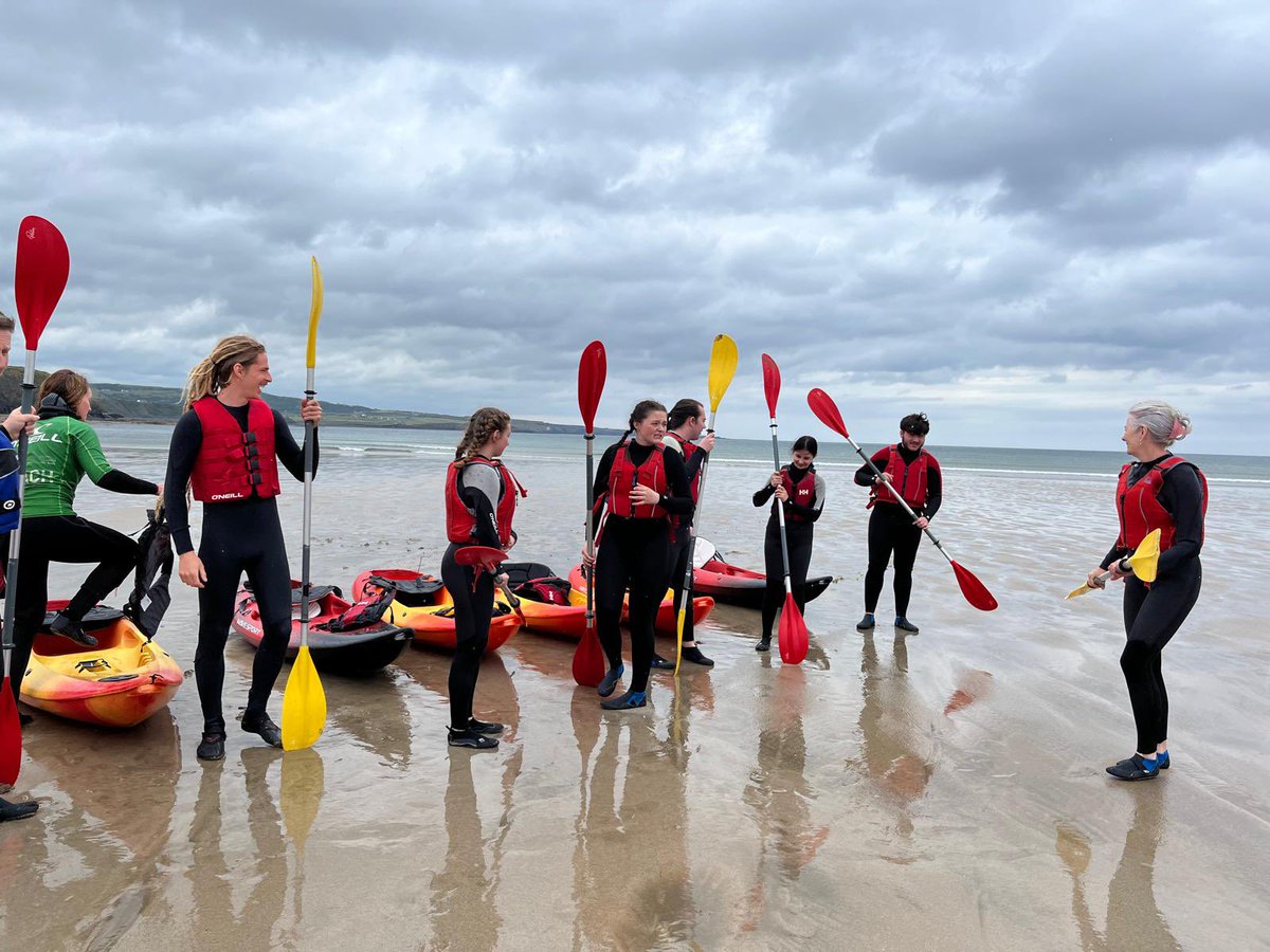 Highlights of July 2024: Kilrush Youthreach Learners on their final activities for the Summer Programme 2024.. Kayaking in Lahinch on this Wild Atlantic Way