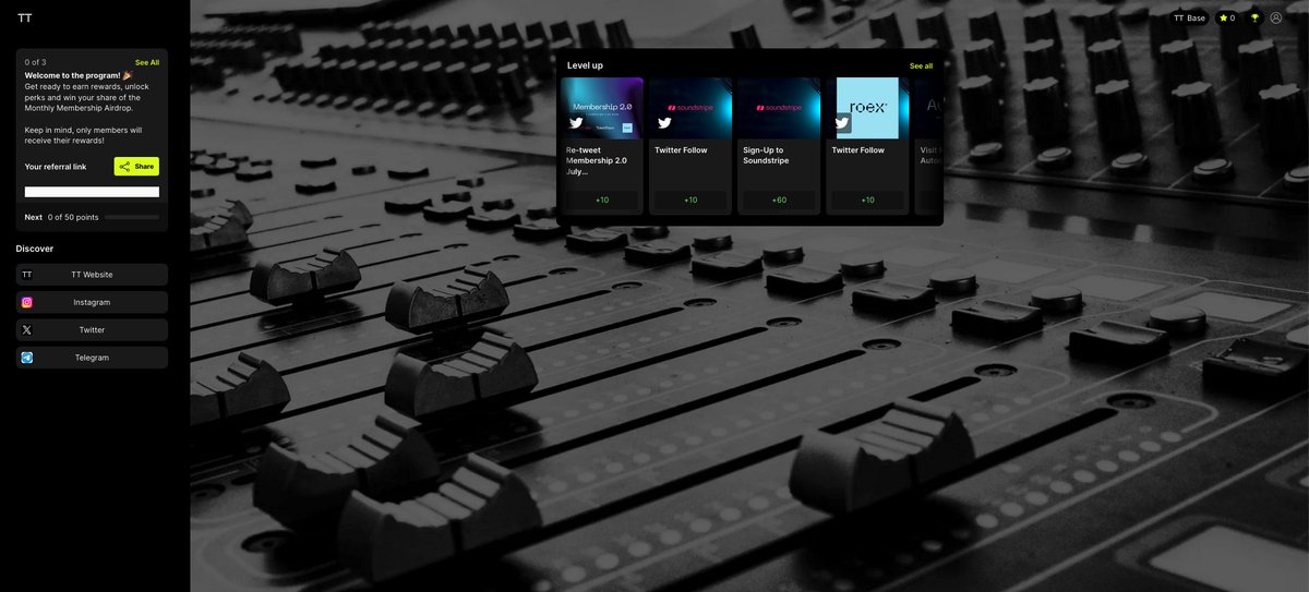 Our Membership 2.0 July campaign is LIVE! 🎉

Dive into the cutting-edge realm of AI and royalty-free Music, brought to you in partnership with <a href="/roexaudio/">RoEx</a>  and <a href="/SoundstripeApp/">Soundstripe</a> 🌟

Get ready for new quests to complete and amazing prizes to win, including discounts on partner