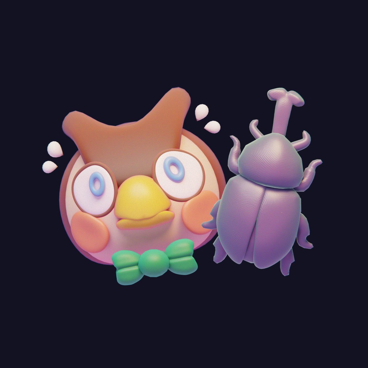 LeafyBucket's tweet photo. I can't blame Blathers for his disliking bugs. https://t.co/rrezKFSCRn