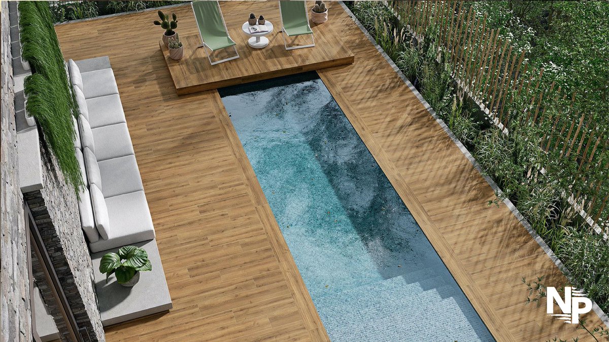 ¿Quieres actualizar el look de tu terraza?
Te recomendamos los pavimentos porcelánicos con efecto madera como la serie Concorde de Alaplana. Su tecnología Slip-Stop confiere a las  baldosas propiedades antideslizantes por lo que es perfecto para interior y para exterior.