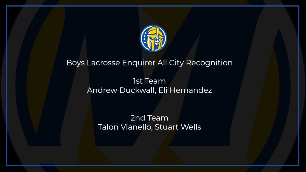 Congratulations to our Boys Lacrosse athletes receiving all city recognition from the Enquirer, Division 2