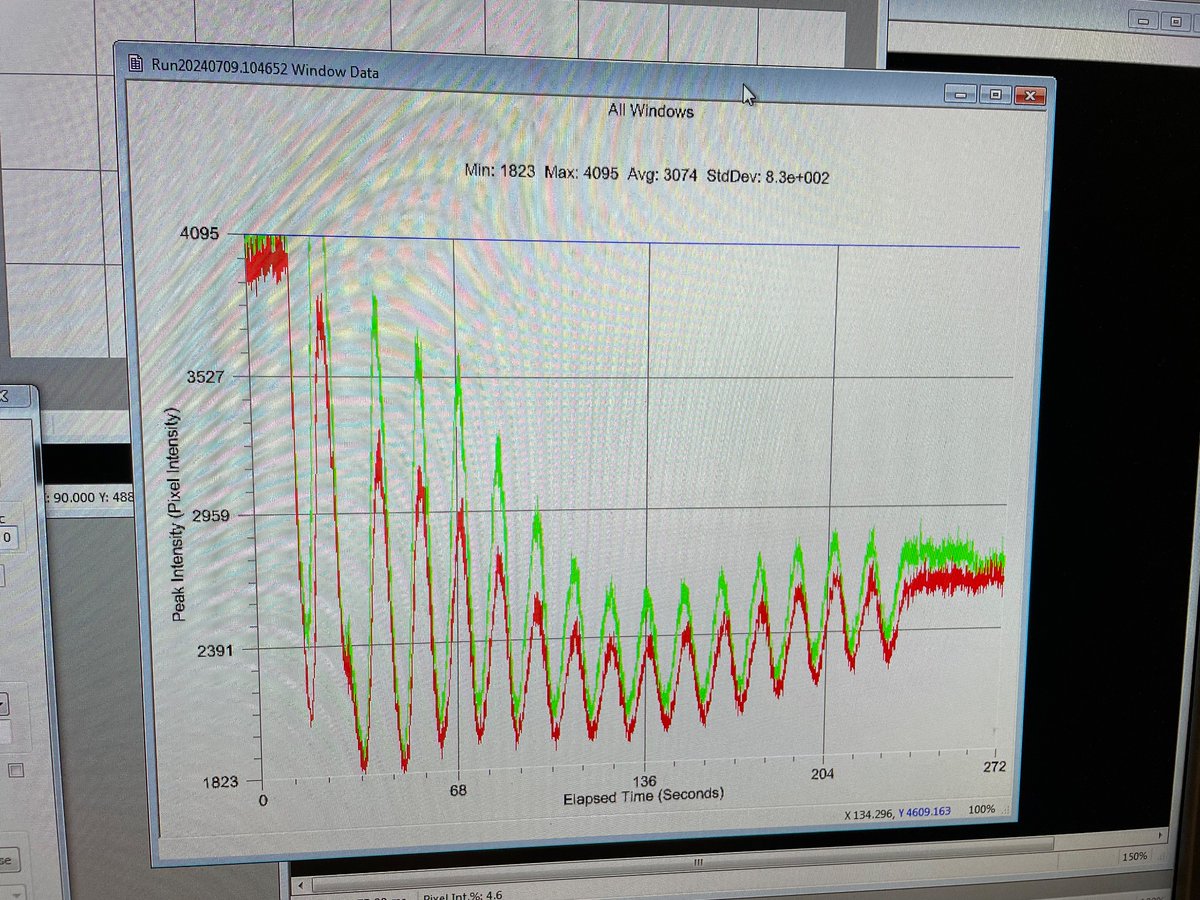 DanielePreziosi's tweet image. Among other little things I’m always happy when I can follow my RHEED oscillation until the end #PLD #nickelates @IPCMSlab