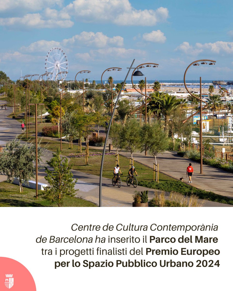 comunerimini's tweet photo. Il Centre de Cultura Contemporània de Barcelona ha inserito il #ParcodelMare tra i progetti finalisti del Premio Europeo per lo Spazio Pubblico Urbano 2024, un concorso che individua i migliori interventi di creazione e recupero di spazi pubblici: https://t.co/eN0WmbaNnz https://t.co/gTaT1o1LJ0