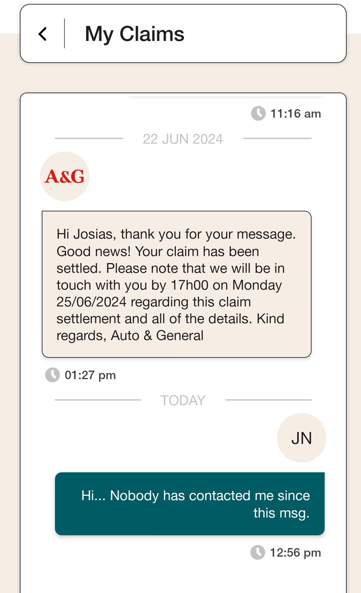 josias62's tweet photo. @AutoandGeneral claim lodged in April. After multiple requests &amp; written confirmation of the claim being settled, No claim has been processed &amp; your 'dedicated' advisor has never replied to emails or calls. Today you guys deleted the entire claim history! https://t.co/OQTFyS7riq