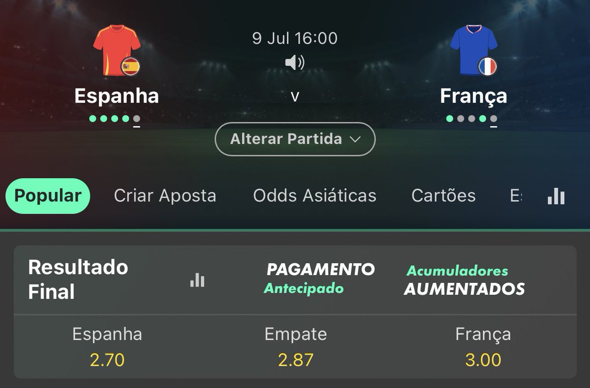 Valendo 1 banca generosa pro primeiro que acertar o placar exato + nome do último a marcar! 🔥

Regras: 
Curtir ❤️
Me seguir ✅