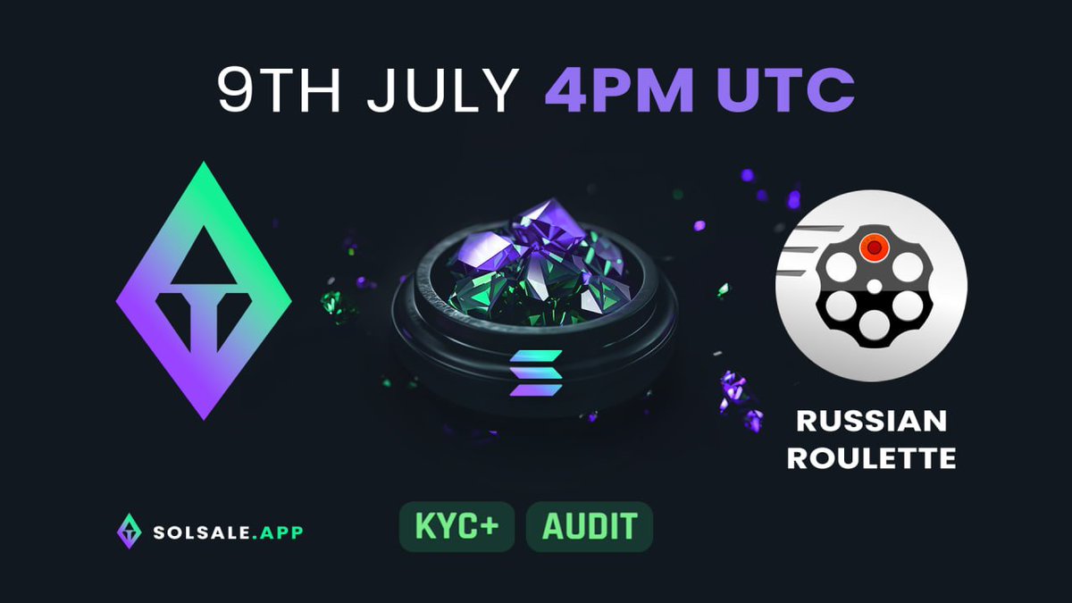 𝗚𝗲𝗺𝗣𝗮𝗱 (@thegempad) on Twitter photo 💎RUSSIAN ROULETTE PRESALE ANNOUNCEMENT
We're proud to announce the presale for <a href="/rouletteonsol/">Russian Roulette - Solana BULLET Game</a>.
Their presale is taking place today at 4pm UTC! 🕗
✅ Presale link: solsale.app/presale/BLfKuD…
#Presale #DeFi #Web3 #SOL #Solana 💎RUSSIAN ROULETTE PRESALE ANNOUNCEMENT
We're proud to announce the presale for <a href="/rouletteonsol/">Russian Roulette - Solana BULLET Game</a>.
Their presale is taking place today at 4pm UTC! 🕗
✅ Presale link: solsale.app/presale/BLfKuD…
#Presale #DeFi #Web3 #SOL #Solana