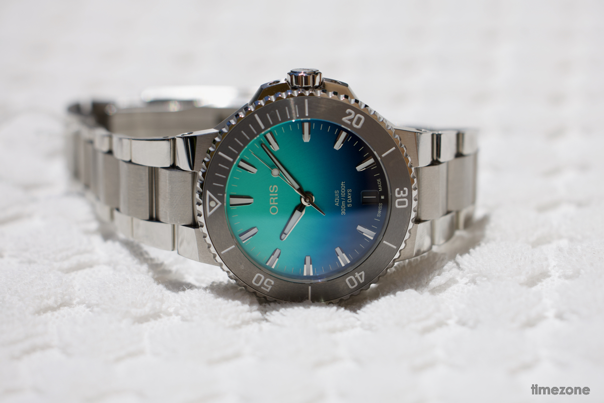 timezone_com's tweet image. Hands-on with the new @ORISwatches  Aquis, Great Barrier Reef, and Divers Sixty-Five Forest Green timezone.com/2024/07/09/han…