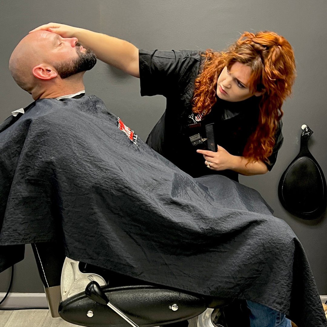 💈 A barber is an artist and you are their canvas! ✂️#barber #barberlife #barbershop #barberlove #haircut #hairstylist #hairstyle #menstyle #barbershopnearme #barbershopconnect #mensfashion