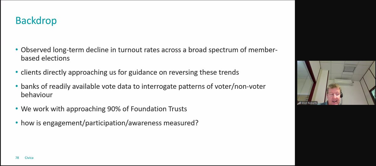 NHSProviders's tweet photo. Chaired by Sir Ron Kerr, Elliot Roberts of @CivicaUK and @RussellMGill provide a mix of an #NHS and external perspective on how to improve membership participation and engagement which has been a struggle for trusts.
#GovernorFocus https://t.co/uECnmFHPLK
