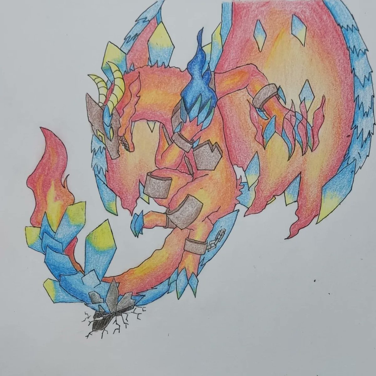 PangolTa_285's tweet photo. Molten Girdletail- Crystal 
熔火鎧蜥-水晶

Mix by:
Afrit+Girdletail- Crystal
由以下融合:
伊弗利特+鎧蜥龍-水晶

#dvc #dragonvillagecollectionfanart #dragonvillage #dragonvillagecollection #dragon #afrit #girdletail #girdletaildragon #fusion #fanart #molten #crystal https://t.co/96wlYGQ1I9