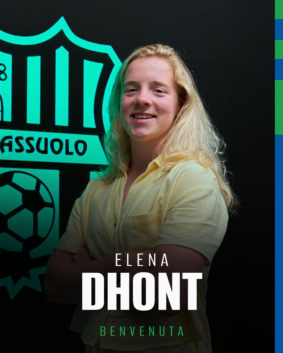 SassuoloUS's tweet photo. Benvenuta in Neroverde Elena Dhont!
#ForzaSasol 🖤💚 https://t.co/SKANoxqJEM