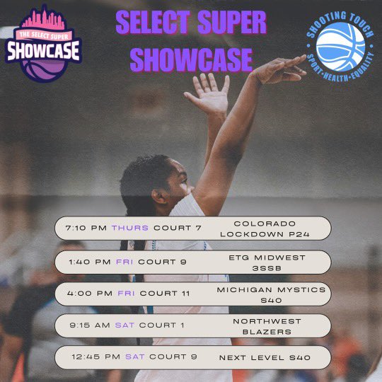 Schedule for Ohio!!
<a href="/ShootingTouchMA/">Shooting Touch Boston</a>