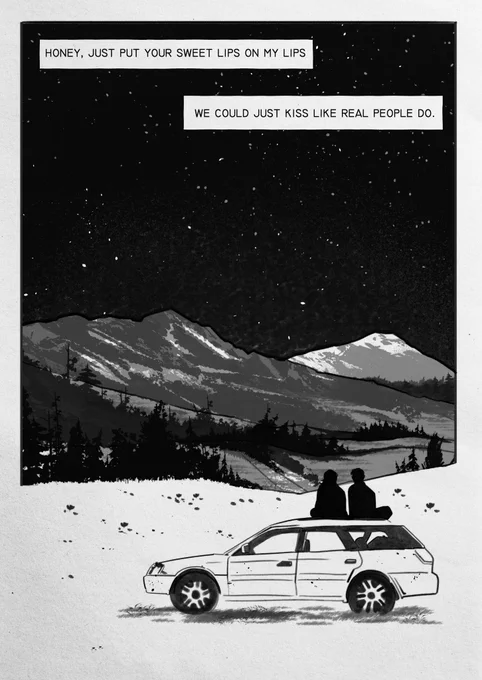 (3/3) Comic lyrics from the song Like real people do - Hozier! 