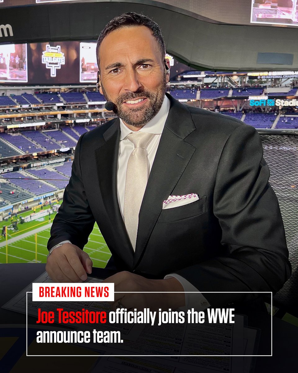 WWE's tweet image. BREAKING NEWS: Welcome to WWE, @JoeTessESPN!

wwe.com/article/joe-te…