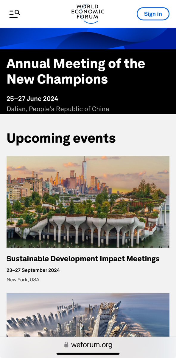 myabradshaw78's tweet photo. Will Freeland be heading to The World Economic Forum Summer Summit in China?? Interesting title for the summit tho Annual Meeting of the New Champions 🤔 #CancelTheWEF https://t.co/22qqxicBos