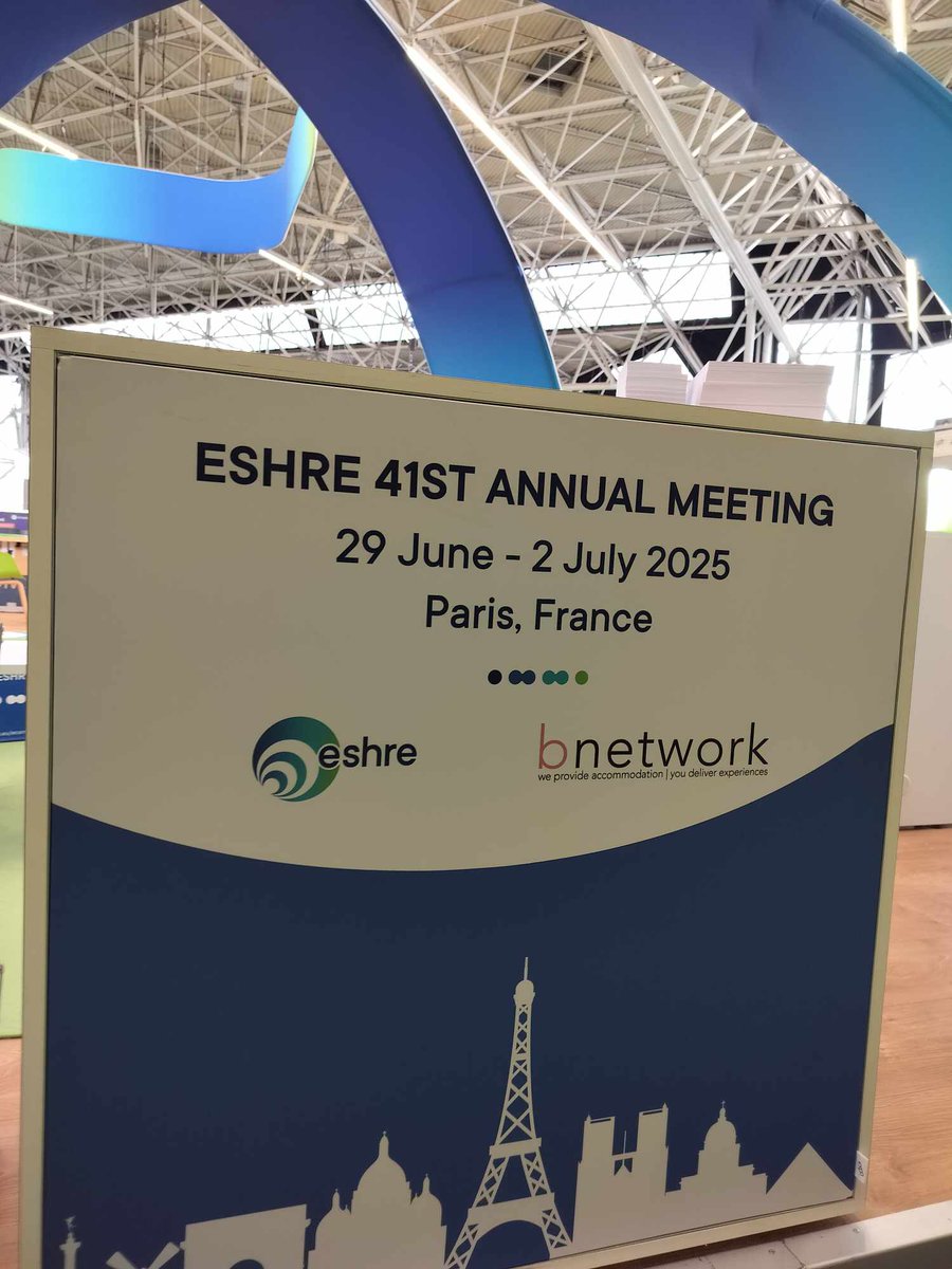 🇫🇷 Our next Annual Meeting will be in Paris, France from 29 June to 2 July 2025!

👉 For more information about the city and accommodation opportunities, meet us at the Paris desk in the ESHRE Village.

#ESHRE2024 #ESHRE2025