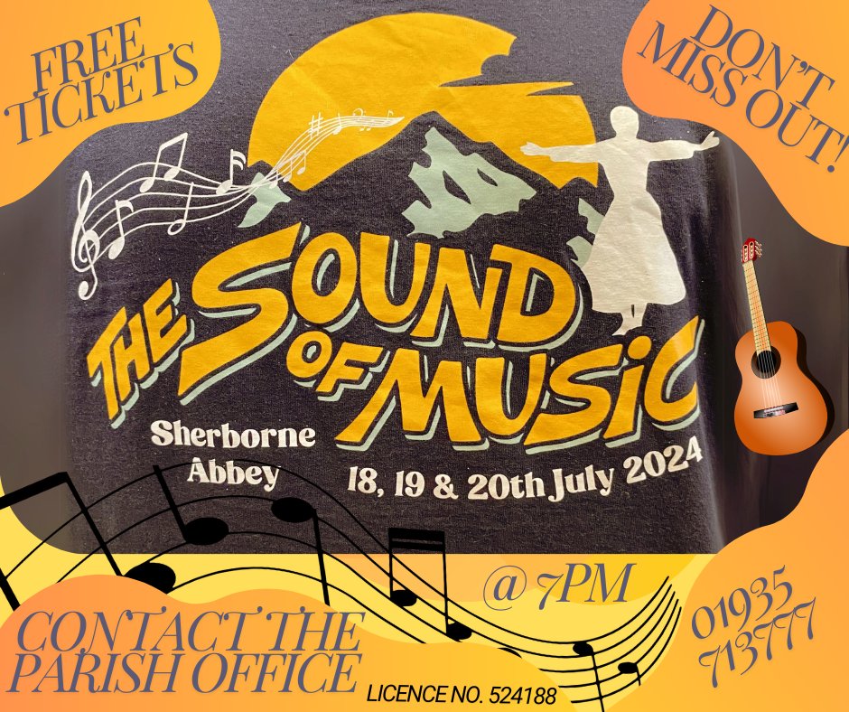 Sherborne Abbey (@sherborneabbey) on Twitter photo The Abbey is alive with The Sound of Music!
Book your free tickets now for our upcoming production with a cast of children from the local schools. Contact the Parish Office now! <a href="/DioSalisbury/">Diocese of Salisbury</a> The Abbey is alive with The Sound of Music!
Book your free tickets now for our upcoming production with a cast of children from the local schools. Contact the Parish Office now! <a href="/DioSalisbury/">Diocese of Salisbury</a>