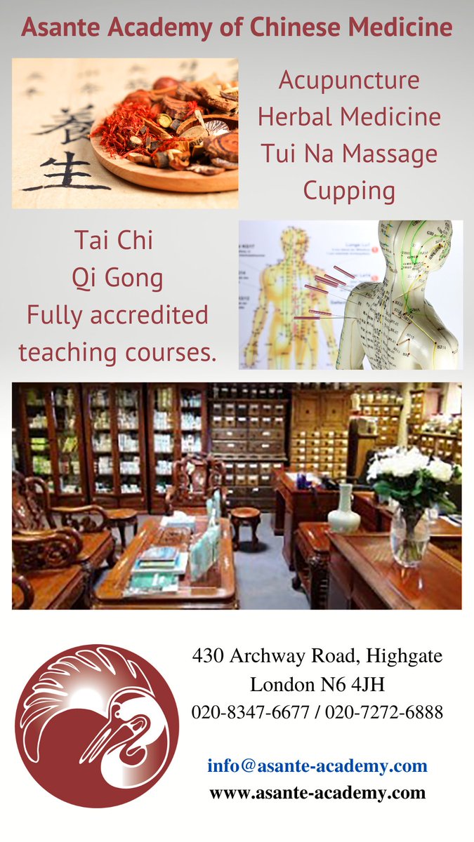 At Asante Academy, we provide only the highest quality, professional TCM treatments &amp; provide a range of TCM training courses.

#chinesemedicine #acupuncture #tuina #herbalmedicine #taichi #qigong #courses #holistichealth #health #wellness

asante-academy.com