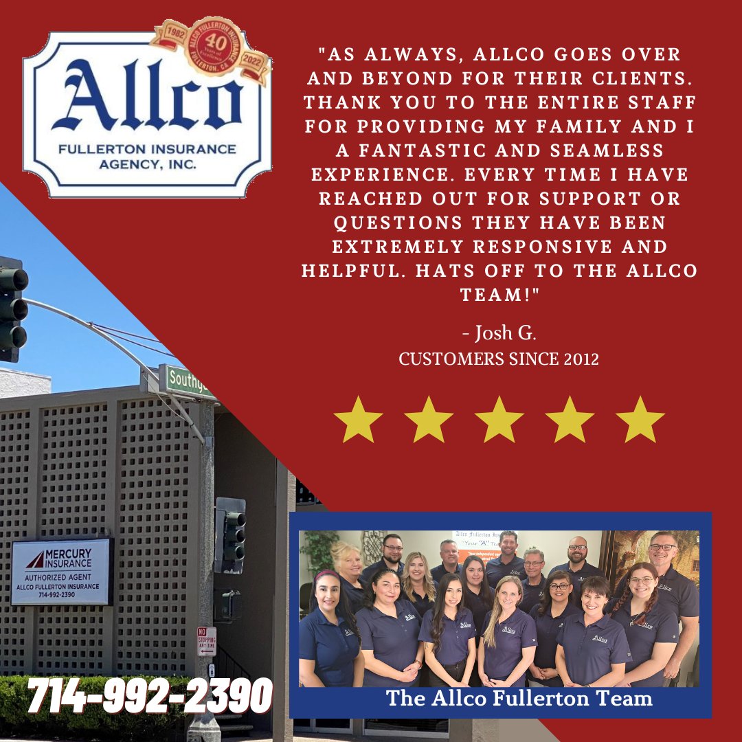 AllcoInsurance's tweet image. Testimonial Tuesday ⭐⭐⭐⭐⭐ At Allco, we truly love being there for our clients, providing personalized support for all their insurance needs. Your satisfaction and peace of mind is our top priorities. Call us today! 

#Testimonial #Review #AllcoInsurance #IndependentAgency