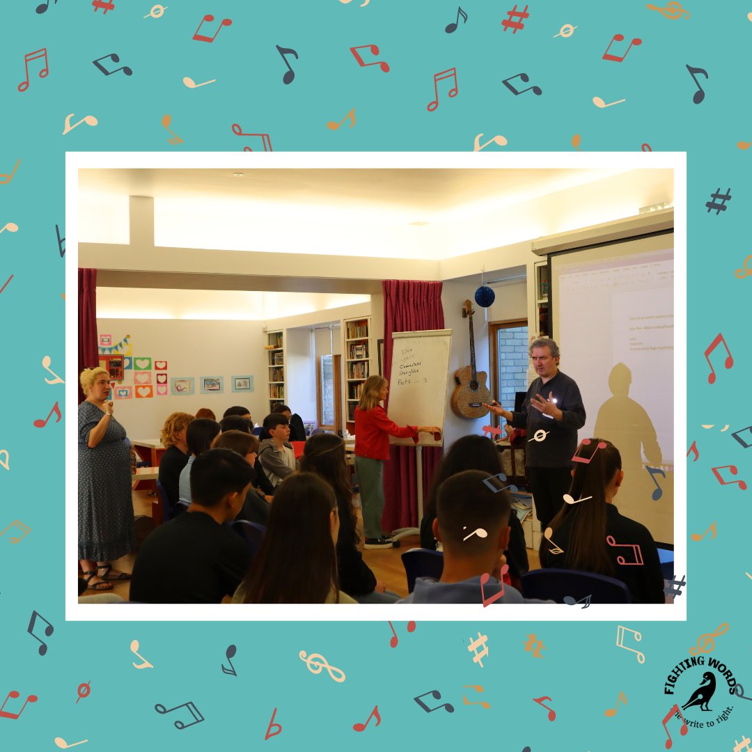 FightingWordsIE's tweet image. This week, we had a Songwriting summer camp for 14-17 year old's at our Dublin centre. 

It was a lovely group of talented musicians, writers and performers who worked in small groups to create lyrics, melodies and musical stories. 
#SummerCamp #writetoright