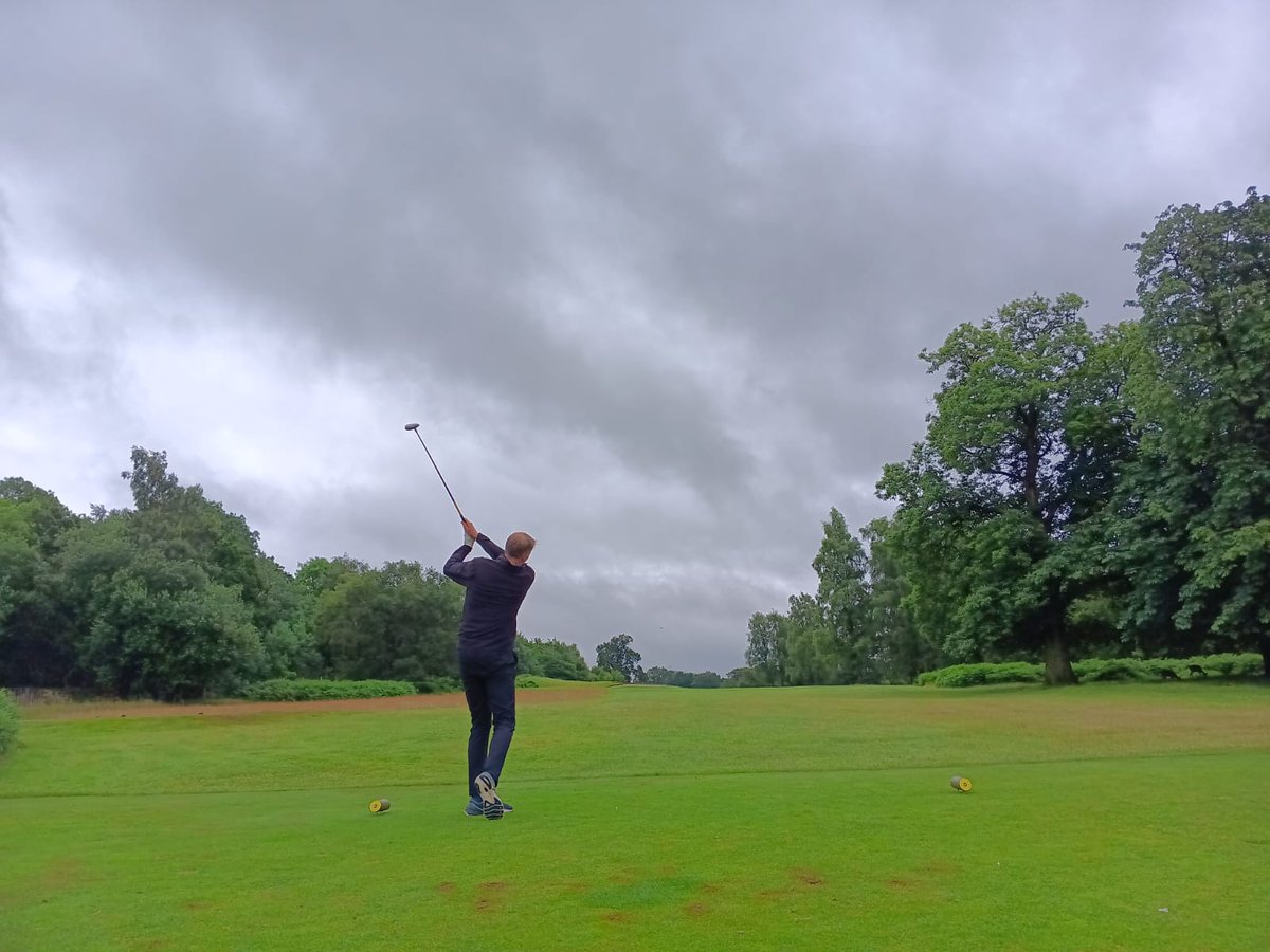 harry_moseley's tweet photo. Our golf day is in full swing despite those clouds. Huge thank you to @ForestOfArden1 and @rsd_events for hosting and organising and most importantly to everyone who is taking part and helping to raise funds for us.

The unexpected guest turning up was very welcome too! https://t.co/UbGZAsI90H