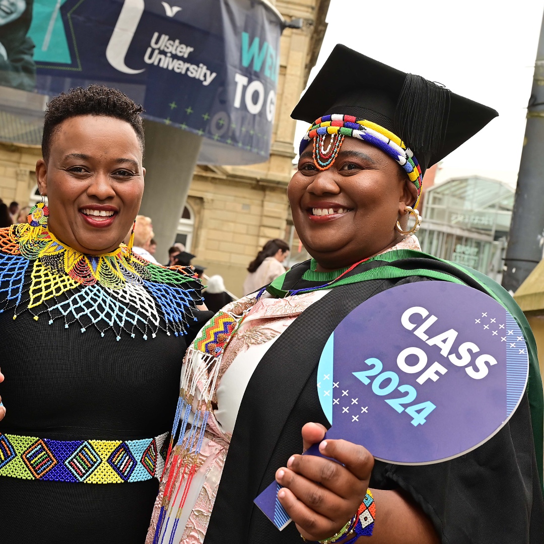 Congratulations to Nomathamsanqa Tholo, Class of 2024! ​
​
From Zimbabwe to NI, Noma overcame incredible challenges as an asylum seeker to achieve her dream in healthcare. ​
​
Read more here: ow.ly/VIpq50SxRTL​
​
#WeAreUU | #ProudOfUU