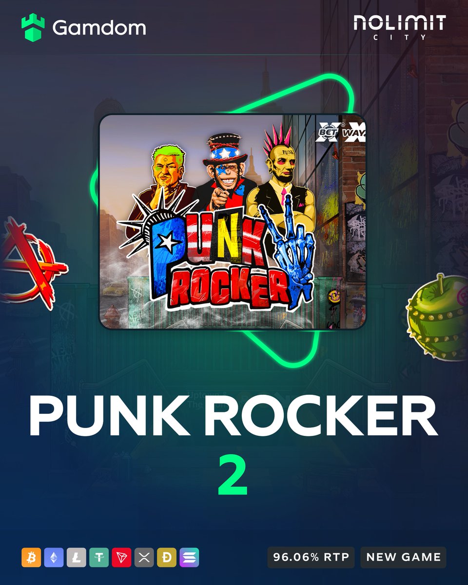 🎸 New Game: Punk Rocker 2 by Nolimit City! 🎸

Step into NYC's punk rock scene! 🗽 

Enjoy explosive gameplay, iconic graffiti spots like Wall Street, and spin to win up to 30,144x your bet! 💥

-💚 + 🔁 + Mention a Friend
-Drop your userID in the comments for a shot at free