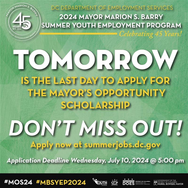 DC Department of Employment Services tweet media