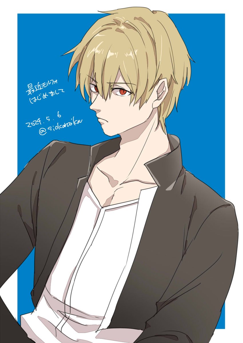 ぐだ男 ,ギルガメッシュ(キャスター) ,ギルガメッシュ(Fate) 「モルフォとは何だったのかと思いながら過去絵を持ってきている」|いかめしのイラスト