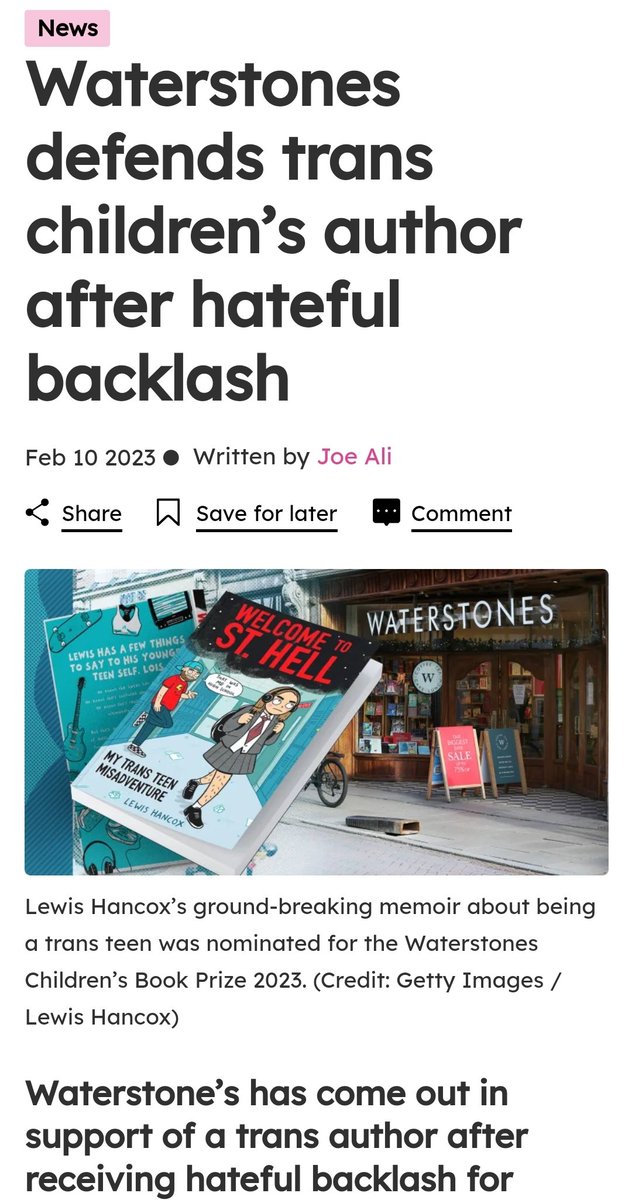 DesignyAlex's tweet photo. I know everyone's angry at #Waterstones today, but they've faced down GC mobs before now. I remember being proud to be a bookseller a year ago when they championed Welcome to St Hell and didn't back down 

Doesn't mean they didn't mess up.. https://t.co/6f4SGJ2pLo