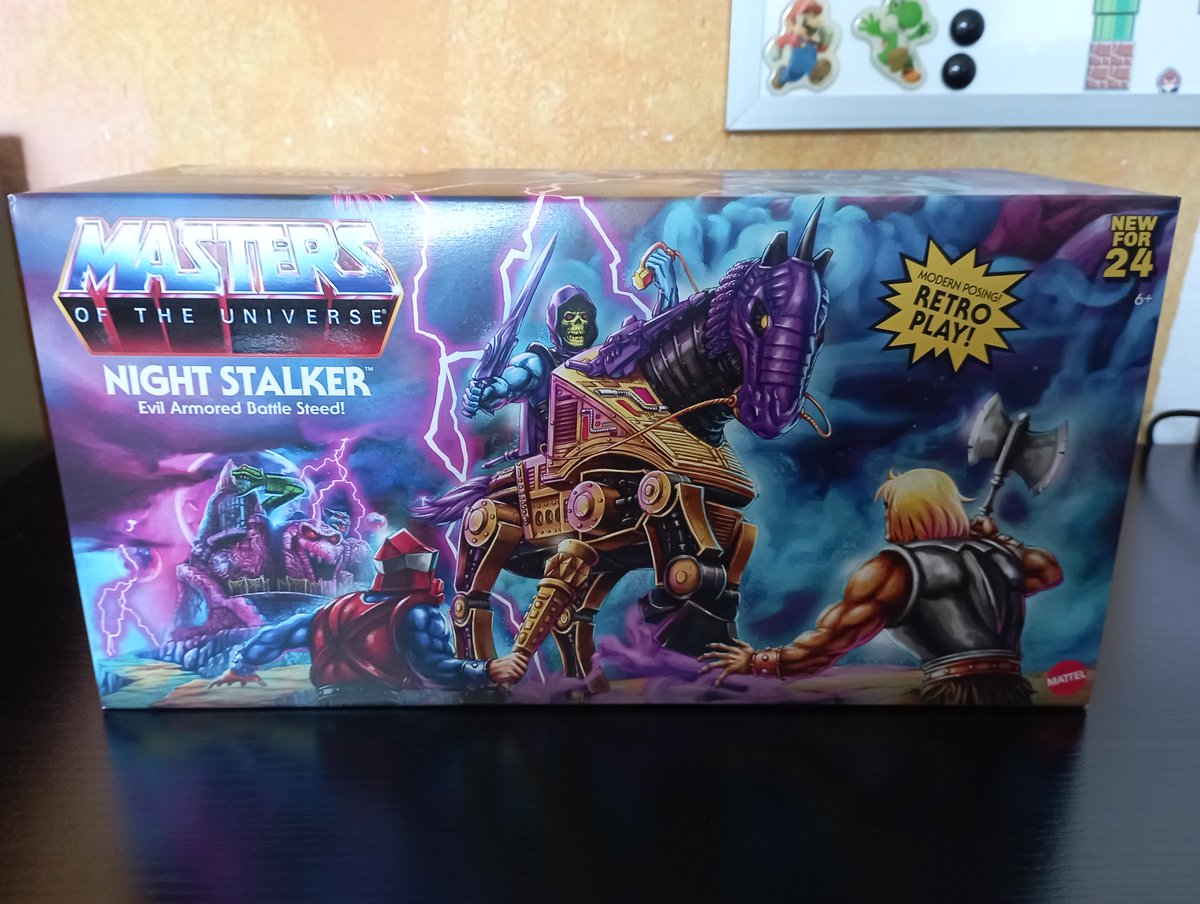 Ninjido's tweet photo. Erst einmal den Mattel Creations-Umkarton und die Box Art zu Night Stalker aus der #MastersoftheUniverse Origins-Toyline würdigen. https://t.co/LwRhne6Qfo