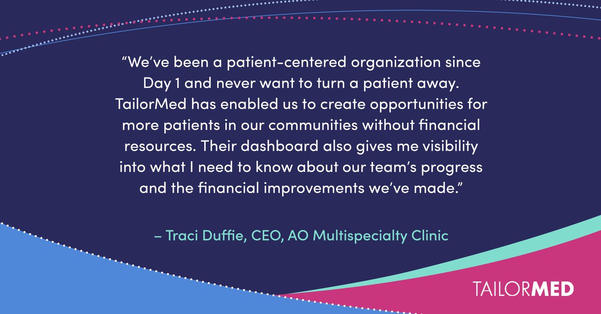 We're proud to partner with patient-centered #healthcare organizations like AO Multispecialty Clinic! CEO Traci Duffie shares how our collaboration helped the team secure more #assistance &amp; boost financial performance. #TestimonialTuesday