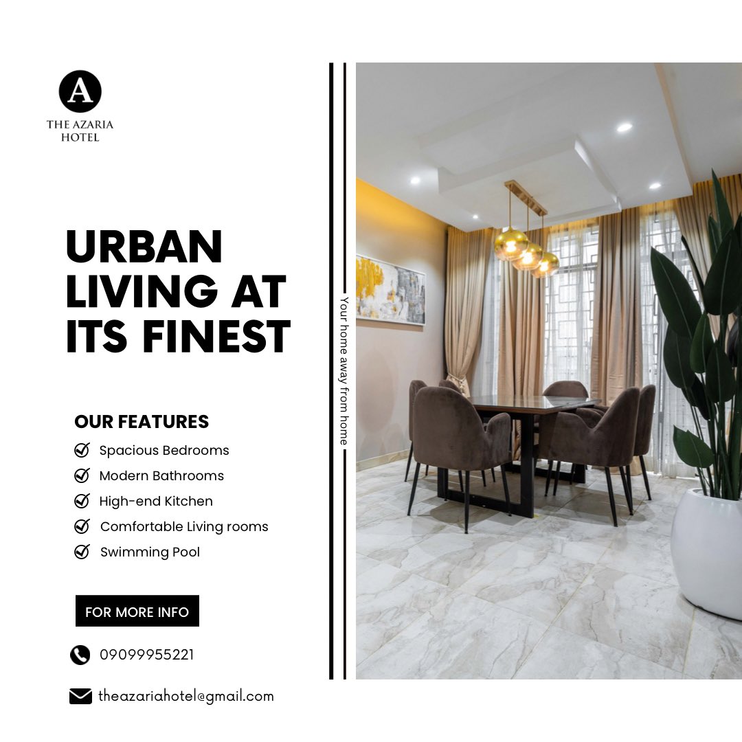 More than an apartment, it's a lifestyle.

For Reservations ☎️ 0909 995 5221

#theazaria #theazariahotel 

#verydarkman