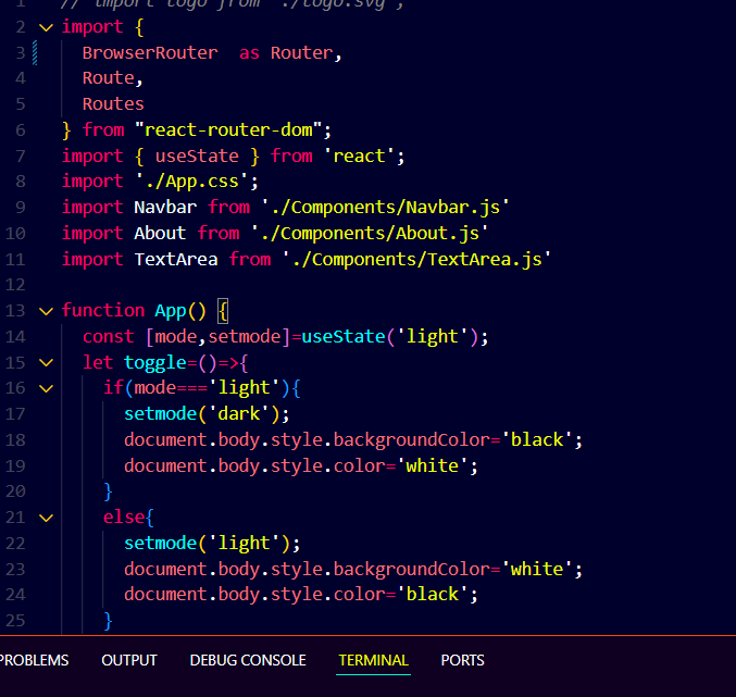 Jainam03121857's tweet photo. Project 18/#100projects
🚀 Just launched my first React project! 🎉 It's a Text Modulator with case converters, a copy button, and a listen text feature. Plus, it includes React Router for a sleek About page #ReactJS #WebDevelopment #FirstProject #trendsonfire #MumbaiRains https://t.co/AL4ayu8gO6