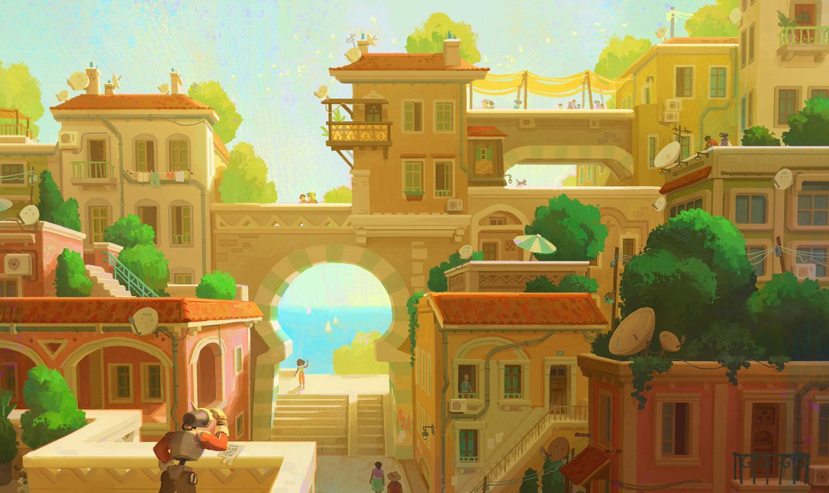 _vykim's tweet photo. Hey #PortfolioDay!
I'm Vy-Kim, a concept artist with a focus on colorful environment and worldbuilding 🍡

I'm currently looking for work, so please don't hesitate to reach out if interested: nguyen.vykim.pro@gmail.com
You can find more of my work here: https://t.co/rg47TwMVTm https://t.co/aL2W0aSqvu