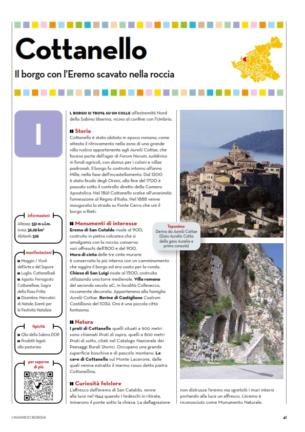 "𝗶𝗹 𝗺𝗮𝗴𝗻𝗶𝗳𝗶𝗰𝗼 𝗯𝗼𝗿𝗴𝗼" 𝗱𝗶... 𝗖𝗼𝘁𝘁𝗮𝗻𝗲𝗹𝗹𝗼
Il borgo con l’Eremo scavato nella roccia

#turismolento
#turismoculturale
#turismosostenibile
#borghi
#rieti
#provinciarieti
#provinciadirieti
#cnarieti