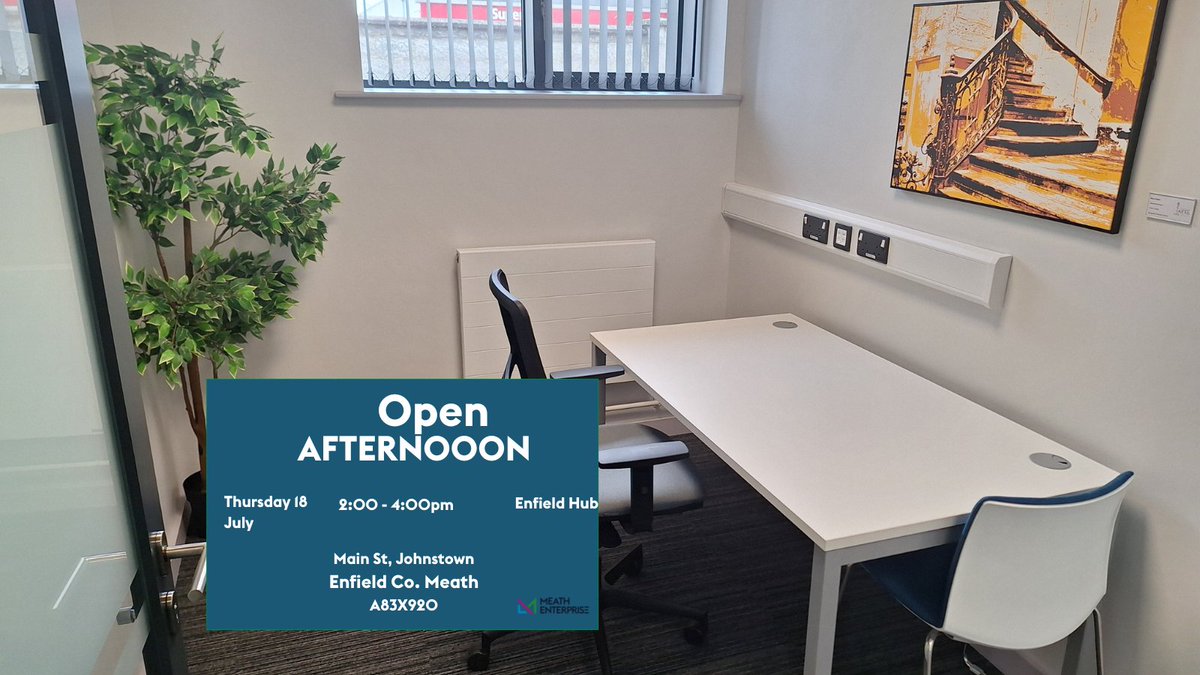Join us for our Open Day at Enfield Hub!

Come for coffee and a chat, and check out the available office spaces.

🗓️ Date: 18 July 2024
⏰ Time: 2:00 - 4:00pm
📍 Location: Enfield Hub

We look forward to seeing you there!