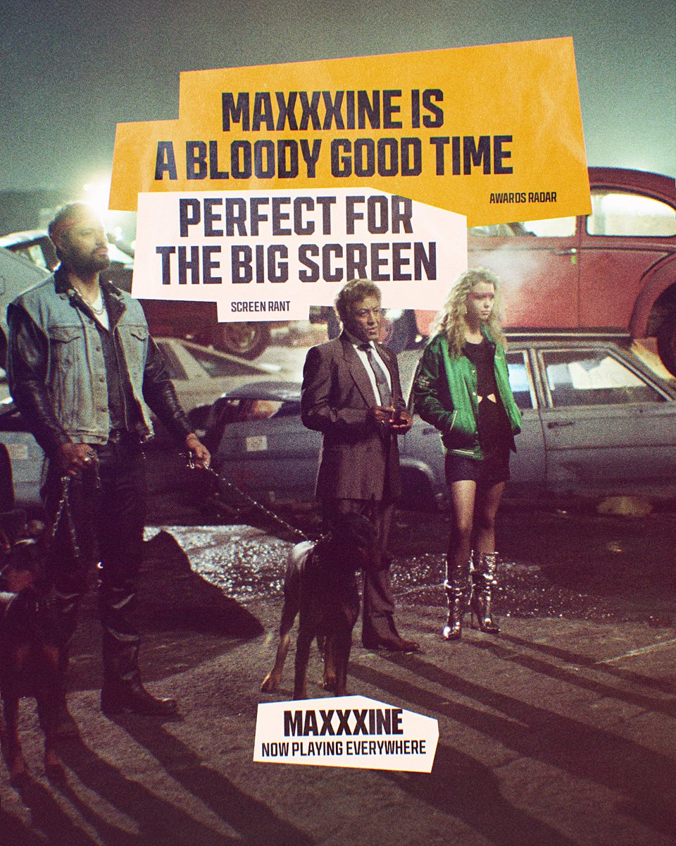 "A bloody-brilliant capper to an iconic slasher trilogy." (@TheDailyBeast) 

#MaXXXine is now playing in theaters everywhere.